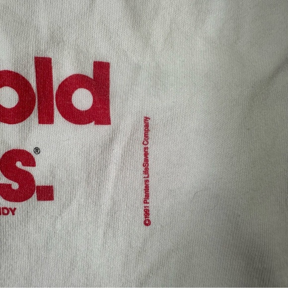 VINTAGE 1991 Lifesavers Candy Holes Promo Graphic T-shirt Mens Single Stitch - Picture 8 of 9